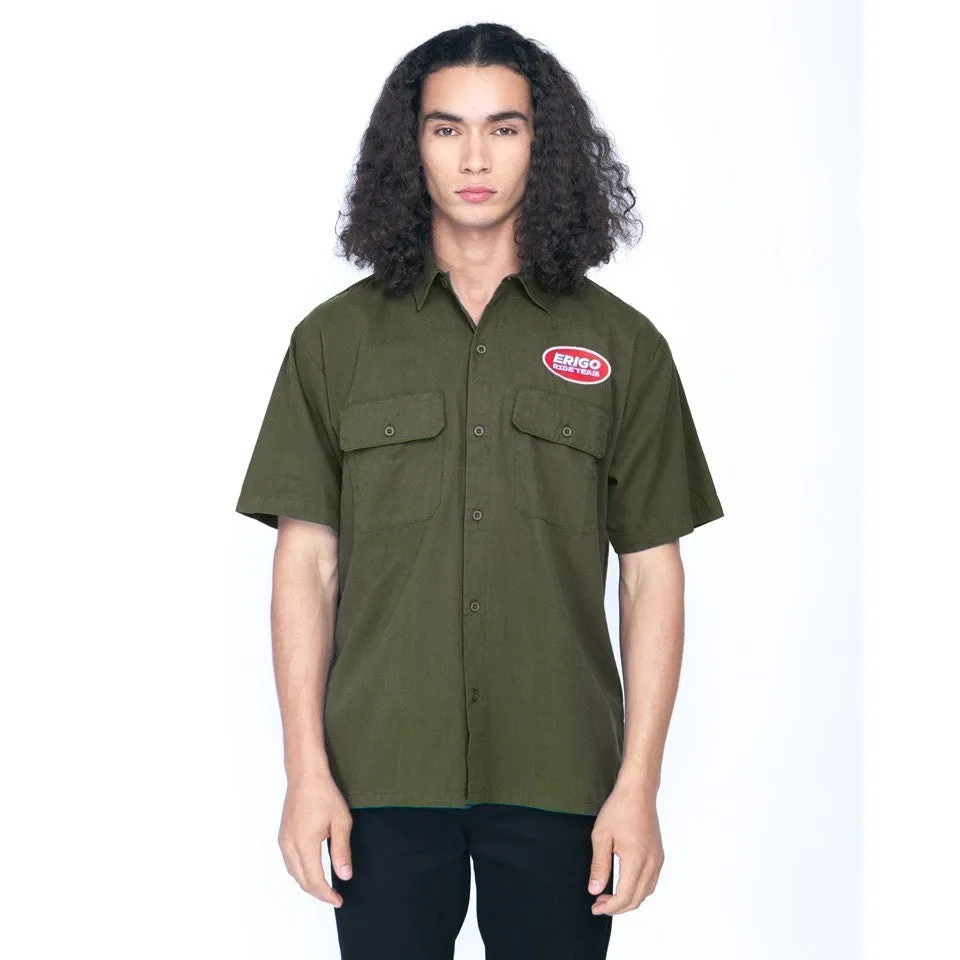 Erigo Work Shirt Nino Darkest Spruce Unisex sold by Erigo product image thumbnail 2