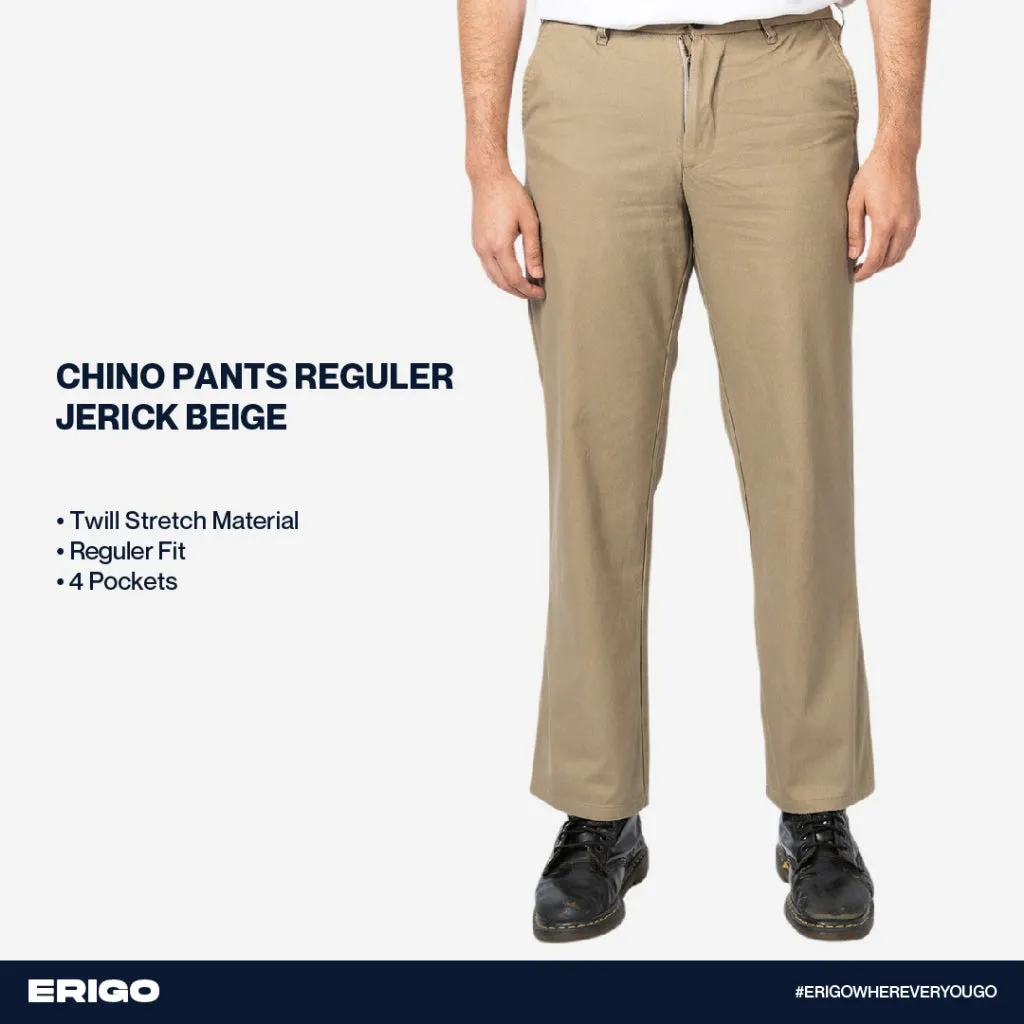 Erigo Chino Pants Regular Jerick Beige sold by Erigo