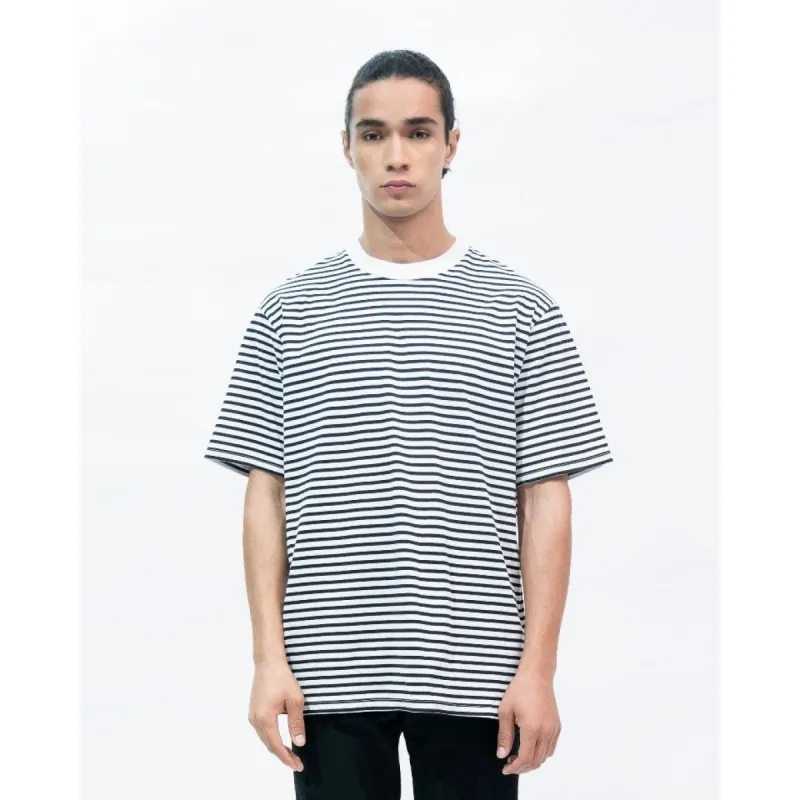 Erigo T-Shirt Stripe Parva Small Striped Black Unisex sold by Erigo
