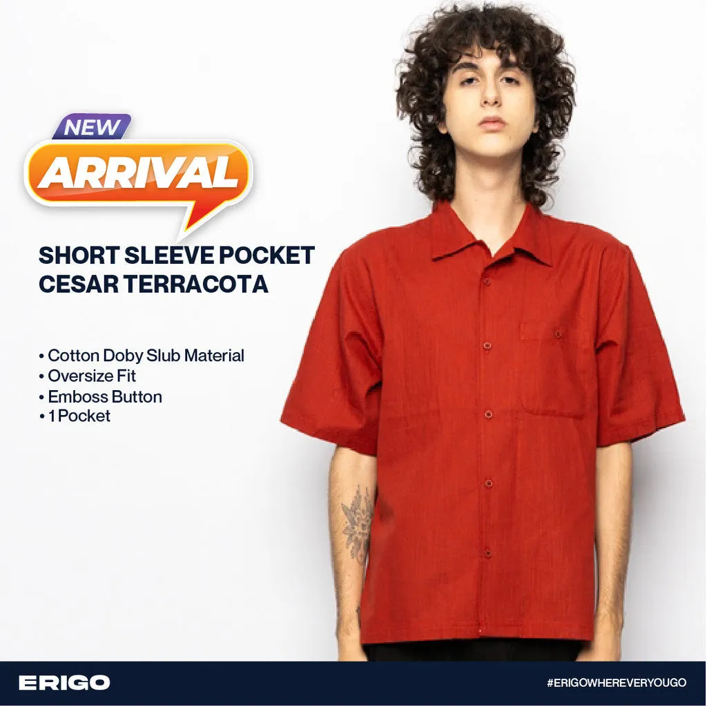 Erigo Short Sleeve Pocket Cesar Terracotta Unisex sold by Erigo