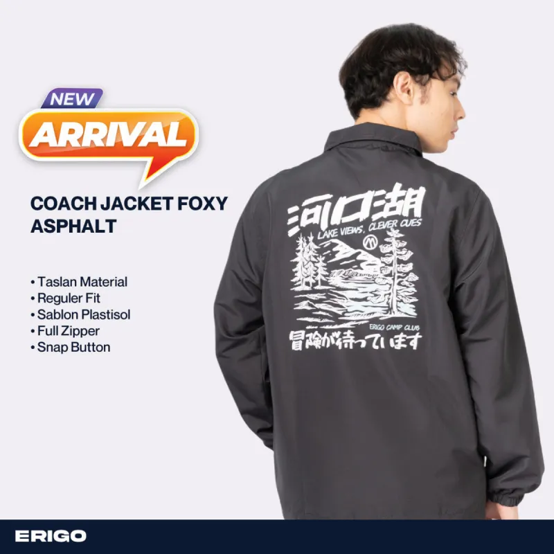 Erigo Coach Jacket Foxy Asphalt sold by Erigo