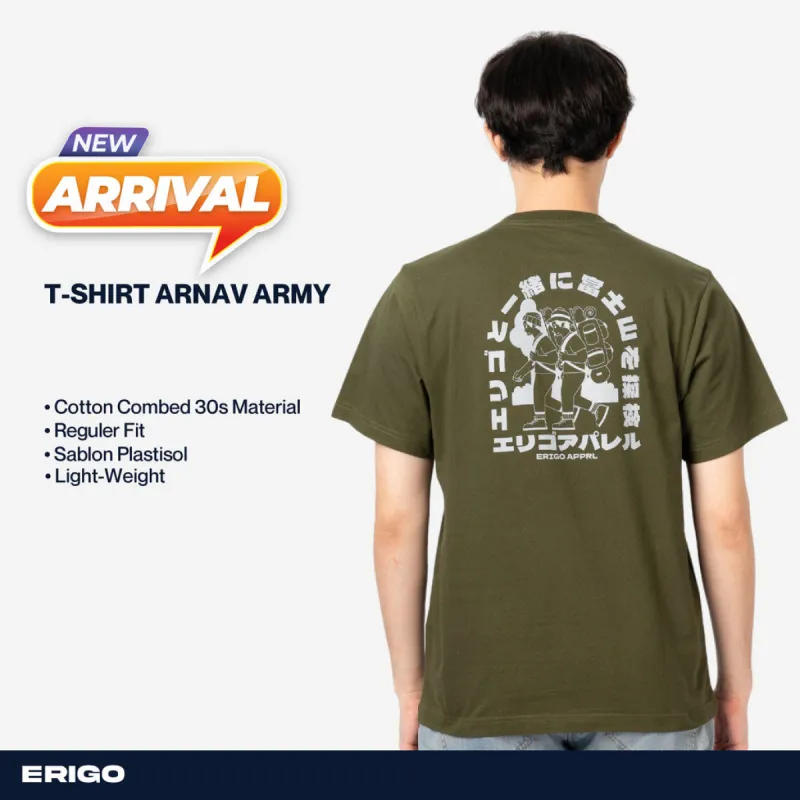 Erigo T-Shirt Arnav Army Unisex sold by Erigo