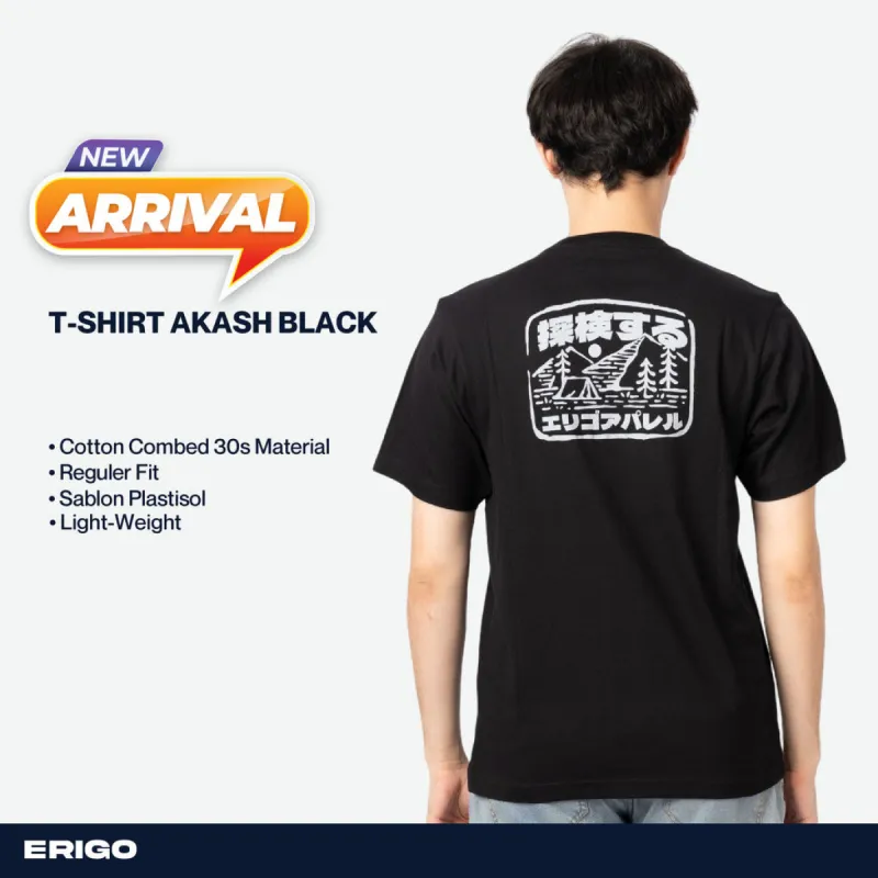 Erigo T-Shirt Akash Black Unisex sold by Erigo