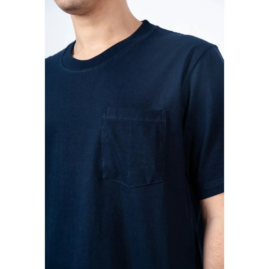 Erigo T-Shirt Oversize Pocket Clara Navy Unisex sold by Erigo product image thumbnail 4