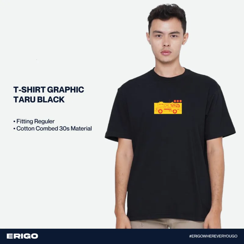 Erigo T-Shirt Graphic Taru Black sold by Erigo