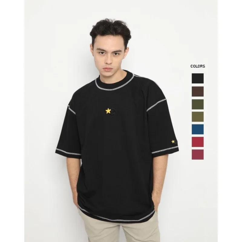 Erigo T-Shirt Oversize Stiching Overdeck Warm Color Unisex sold by Erigo