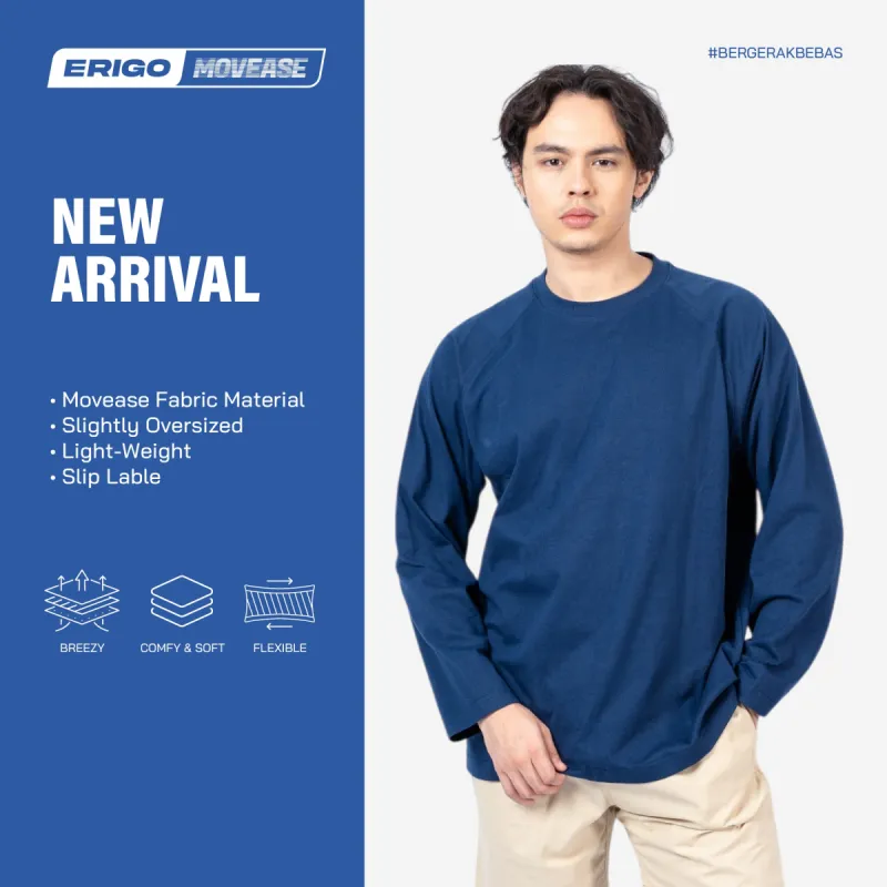 Erigo Movease Long Sleeve Alison Navy Unisex sold by Erigo