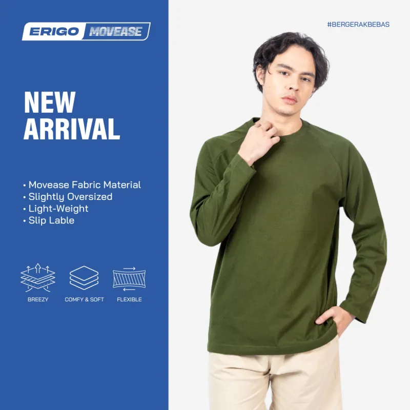 Erigo Movease Long Sleeve Alost Olive Unisex sold by Erigo