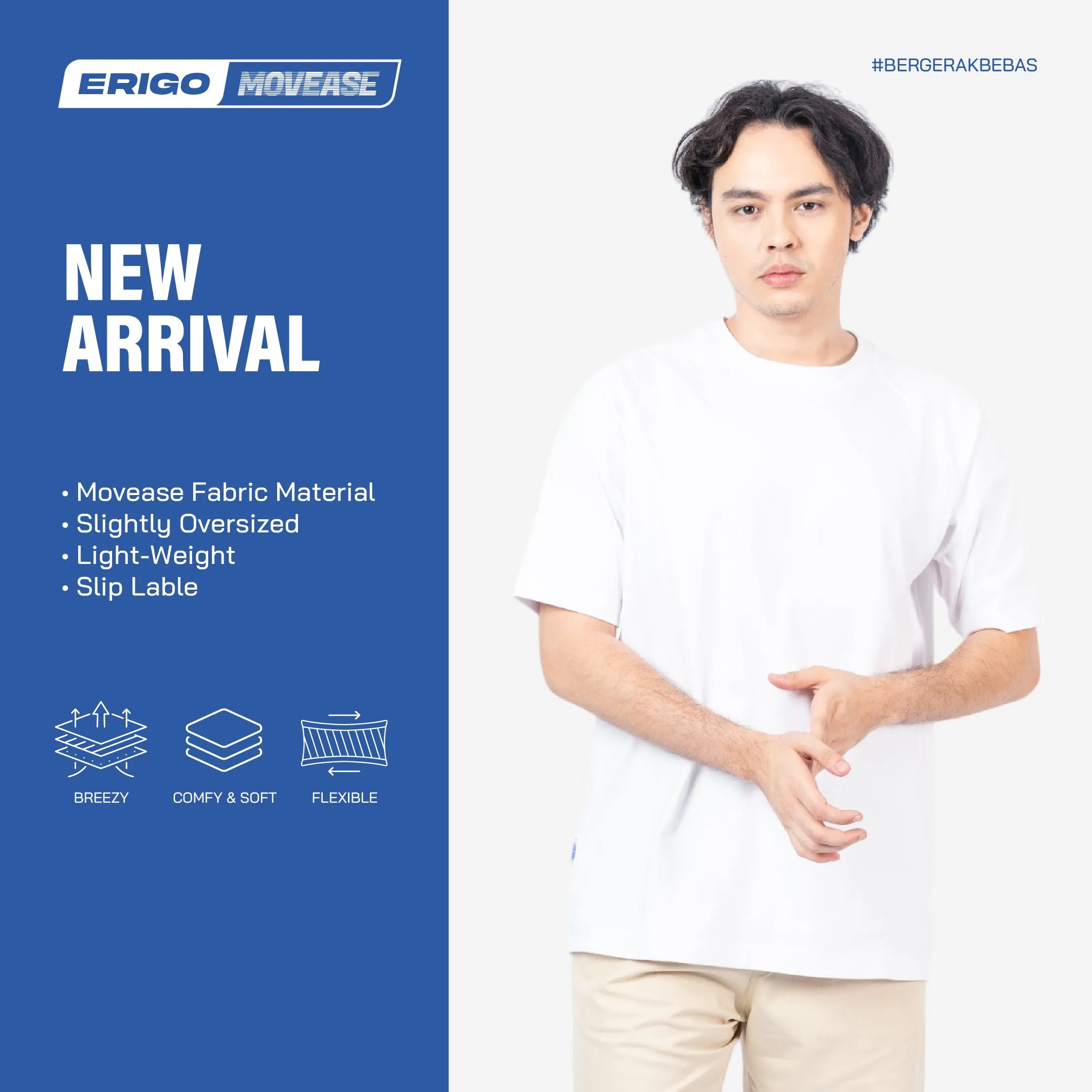 Erigo Movease Short Sleeve Lambo White Unisex sold by Erigo