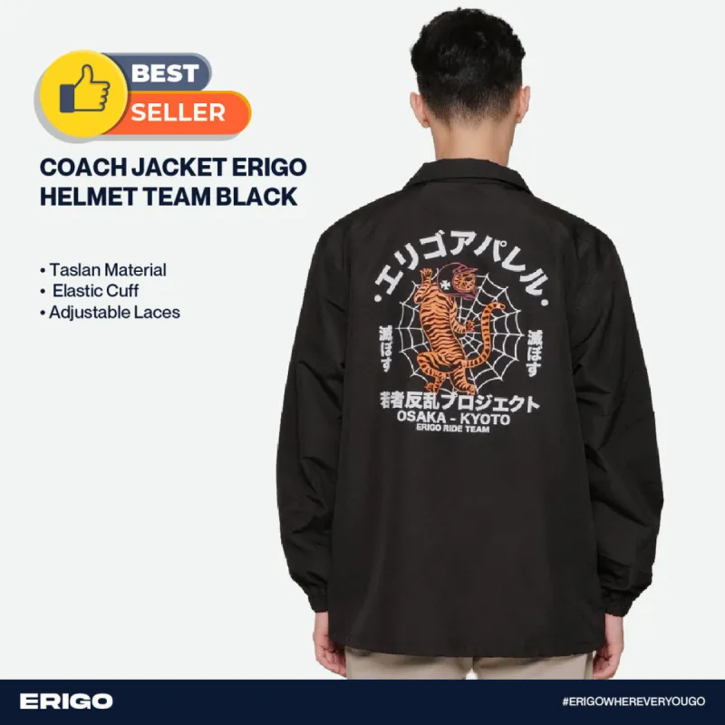 Erigo Coach Jacket Erigo Helmet Team Black Unisex sold by Erigo