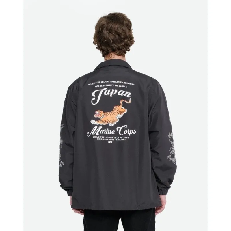 Erigo Coach Jacket Marine Corps Asphalt sold by Erigo
