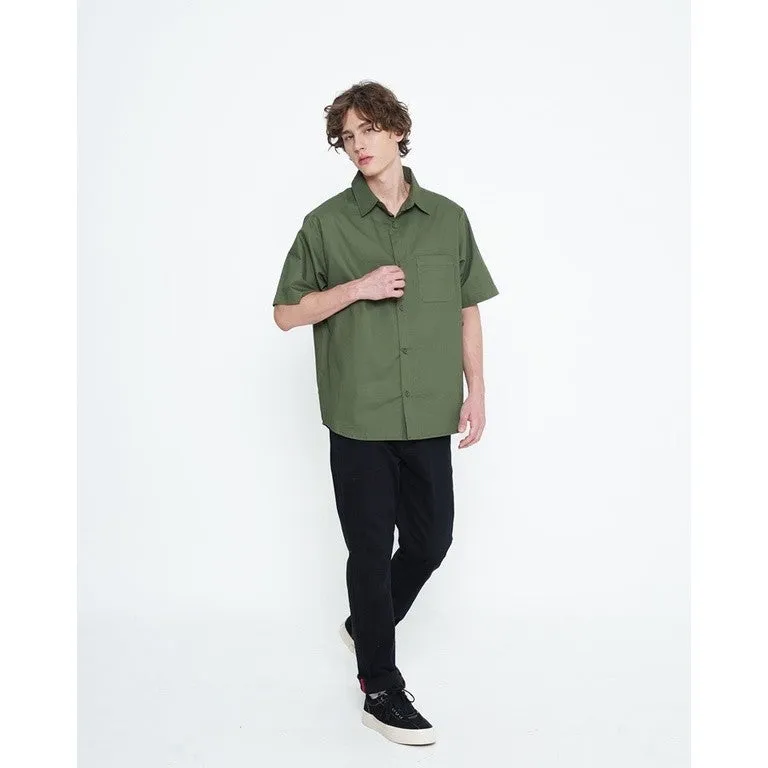 Erigo Kemeja Basic Short Sleeve Clise Emerald Unisex sold by Erigo product image thumbnail 5
