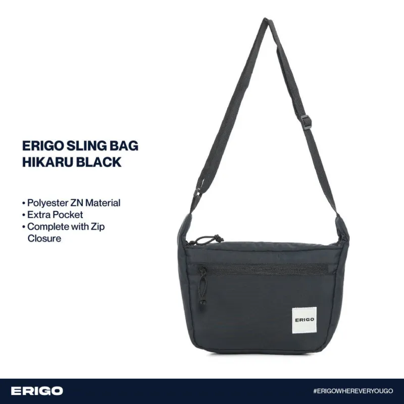 Erigo Sling Bag Hikaru Black Unisex sold by Erigo