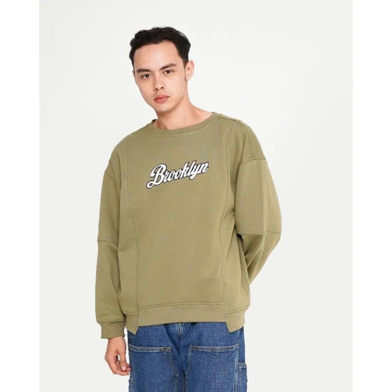 Erigo Sweatshirt Brooklyn Olive Unisex sold by Erigo