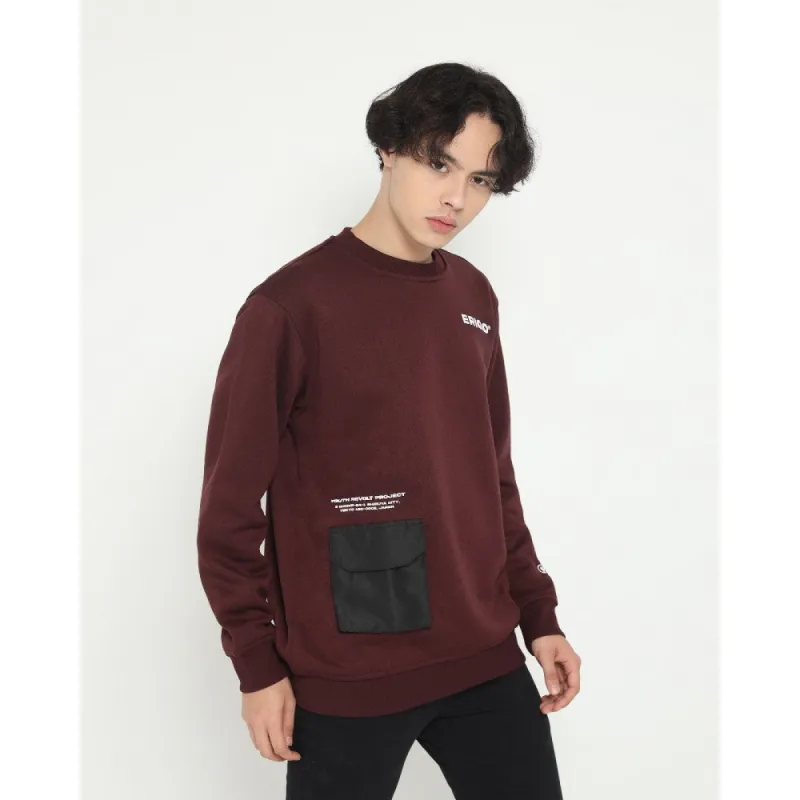 Erigo Sweatshirt Pocket Ivy Maroon Unisex sold by Erigo