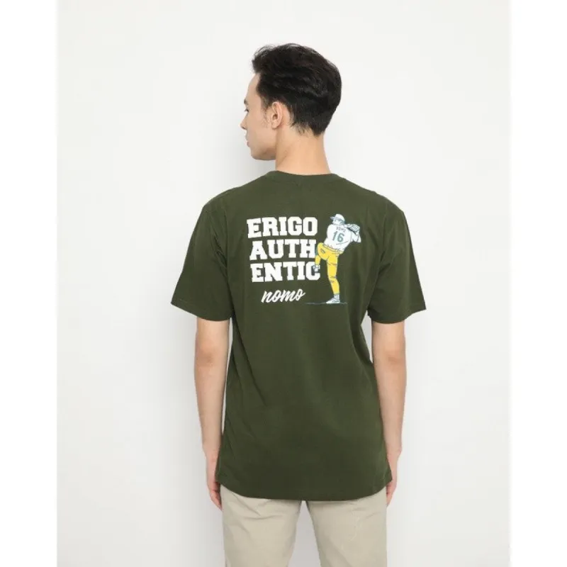 Erigo T-Shirt Great Pitcher Olive Unisex made by Erigo
