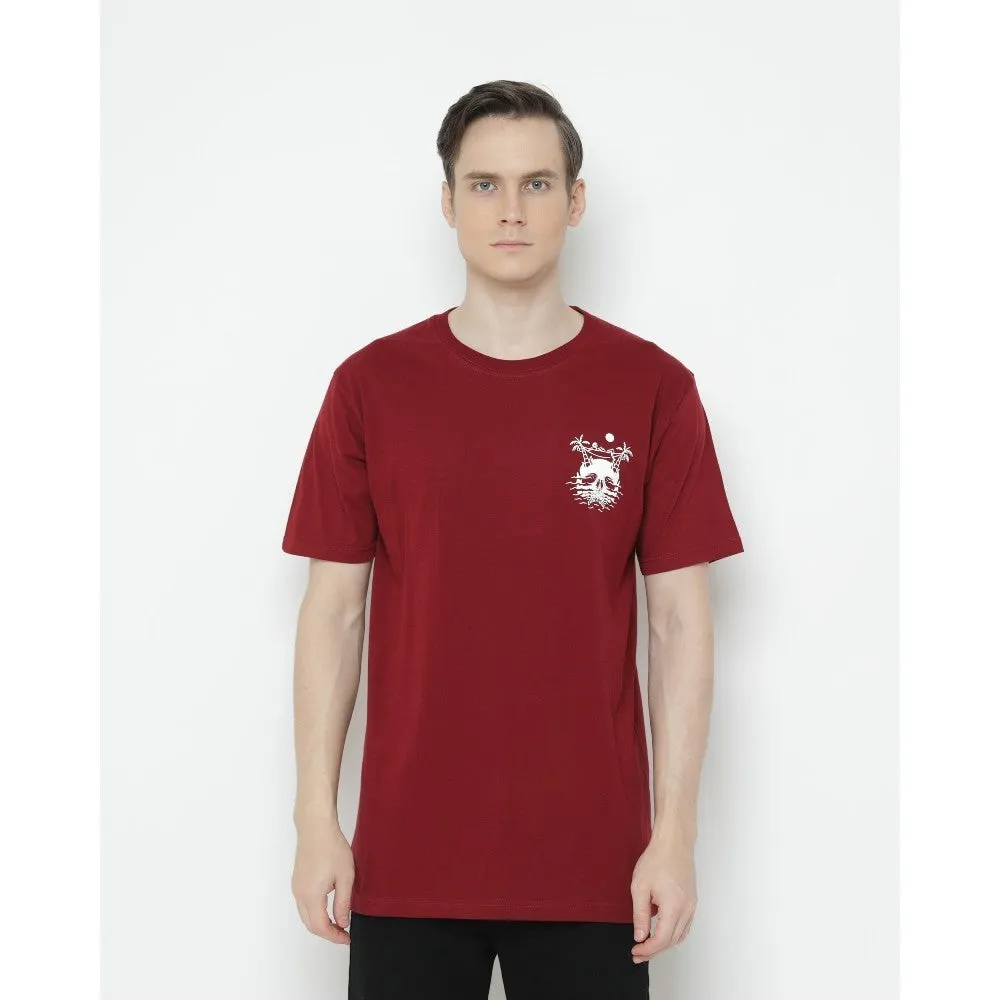 Erigo T-Shirt Miami Island Maroon Unisex sold by Erigo product image thumbnail 2