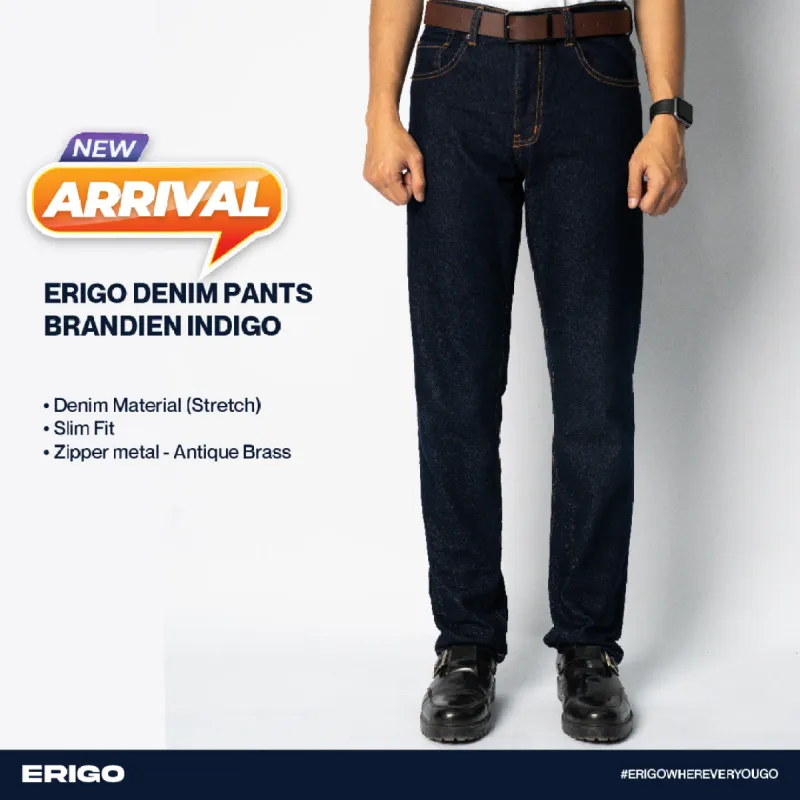 Erigo Denim Pants Brandien Indigo sold by Erigo