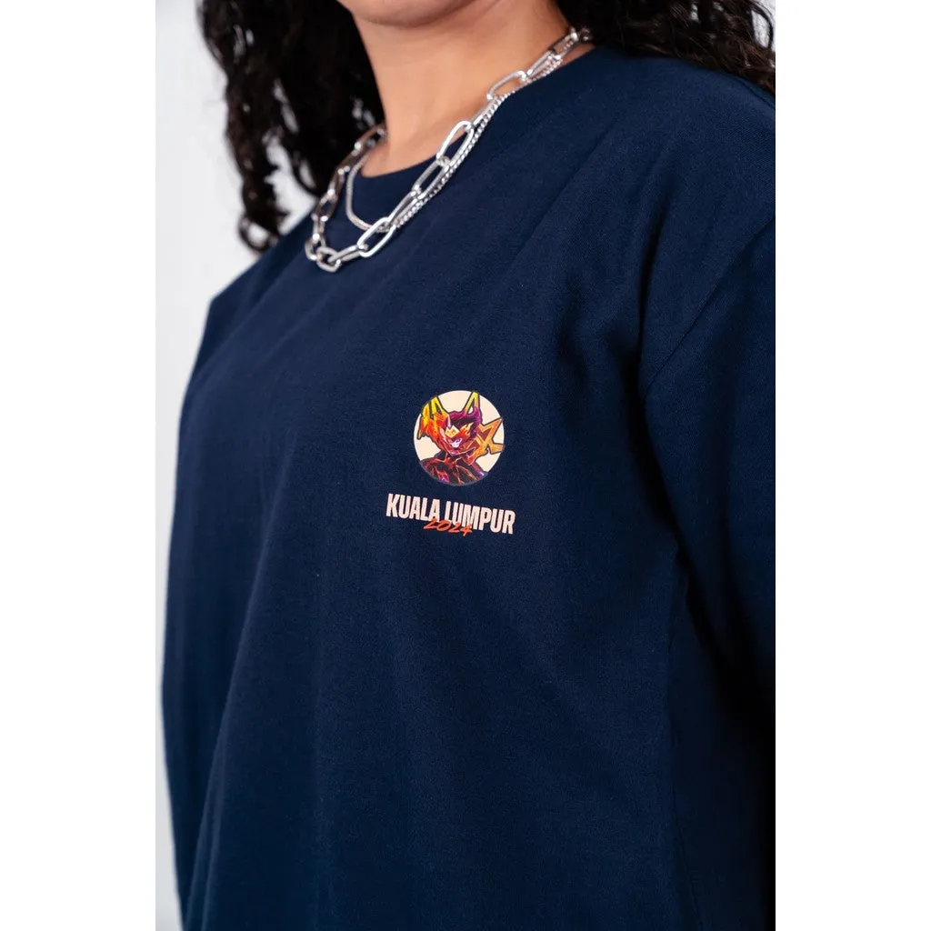 Erigo X M6 T-Shirt Oversize Sacred Claude Navy Unisex sold by Erigo product image thumbnail 5
