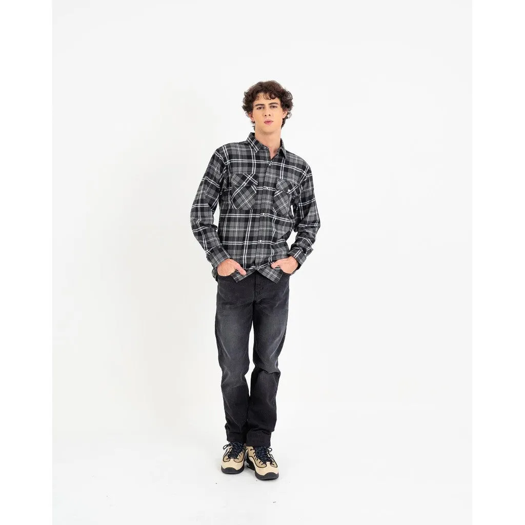 Erigo Flannel Shirt Nelson Grey Unisex sold by Erigo product image thumbnail 4