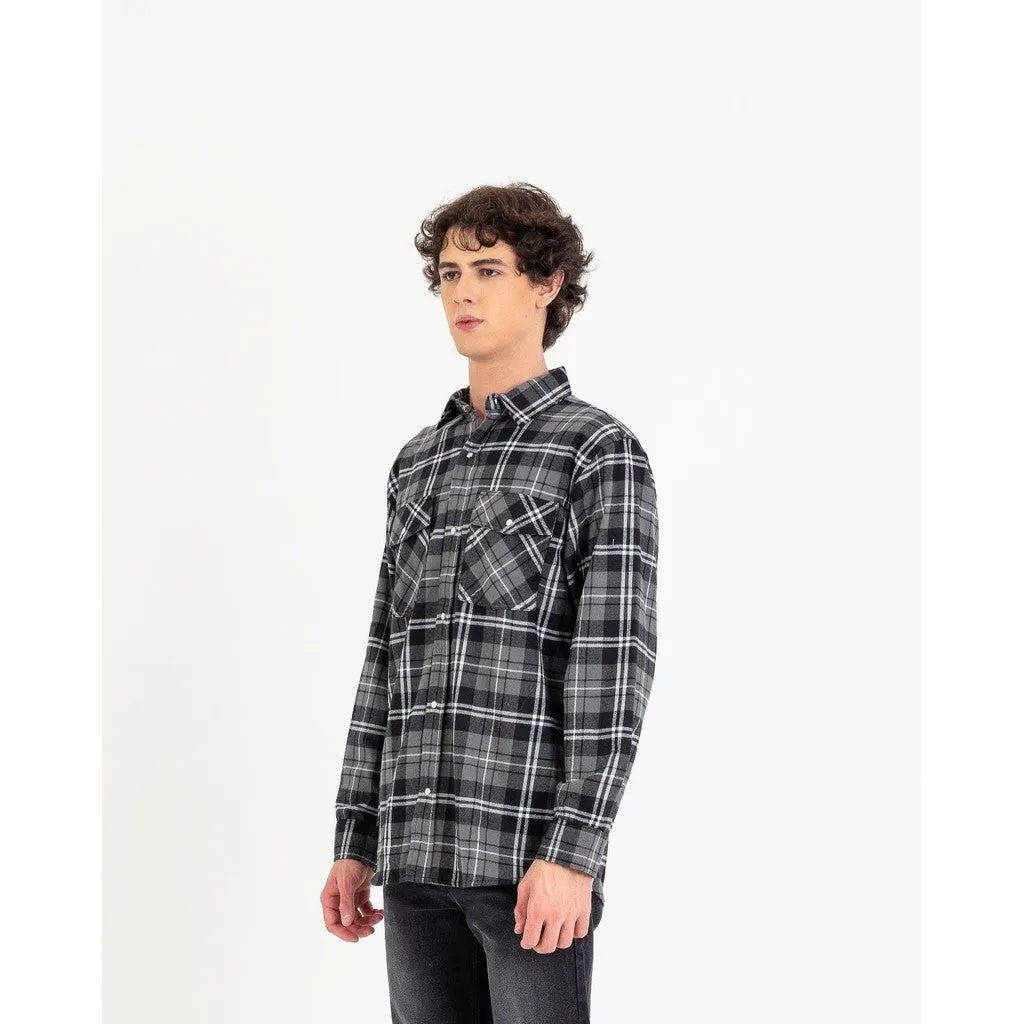 Erigo Flannel Shirt Nelson Grey Unisex sold by Erigo product image thumbnail 3