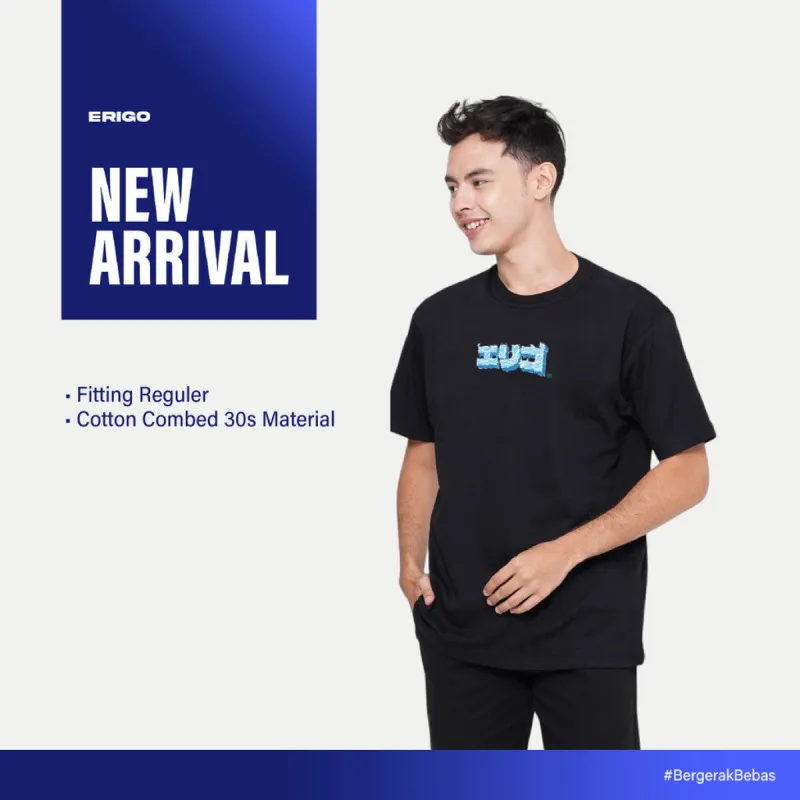 Erigo T-Shirt Graphic Ariel Black Unisex sold by Erigo