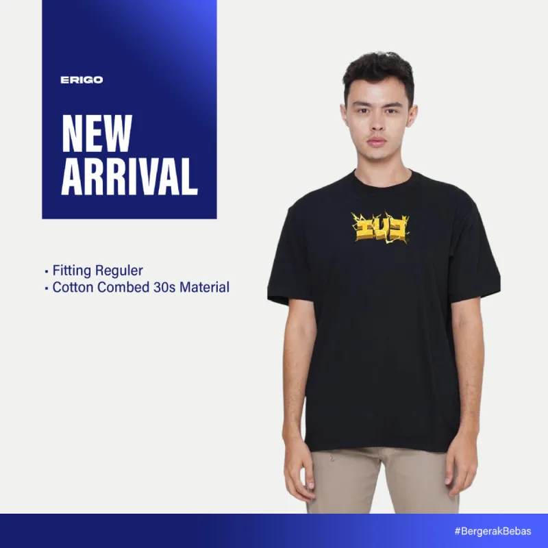 Erigo T-Shirt Graphic Adraksh Black Unisex sold by Erigo