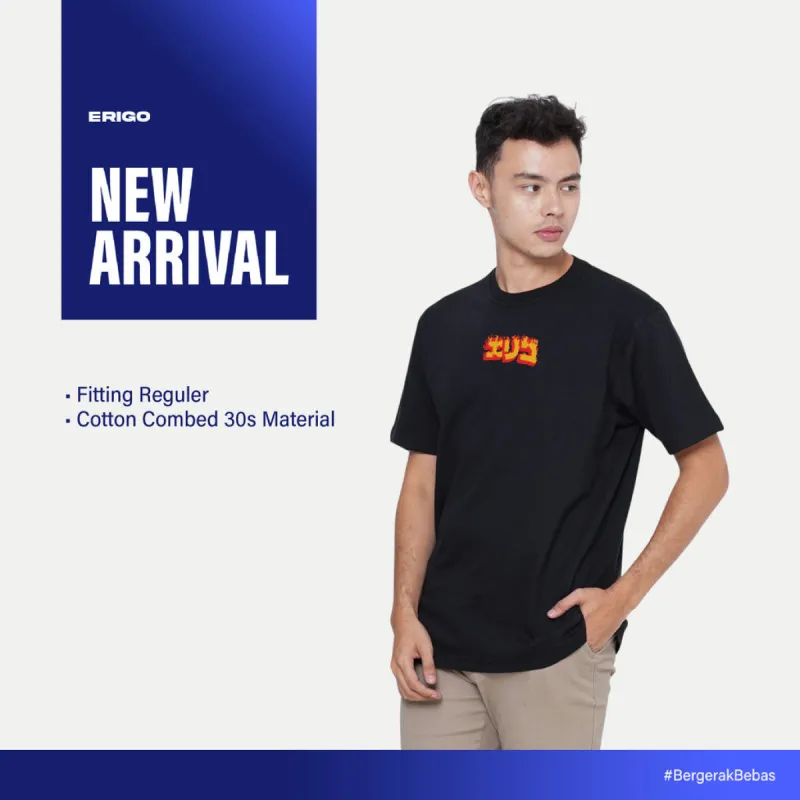Erigo T-Shirt Graphic Aster Black Unisex sold by Erigo