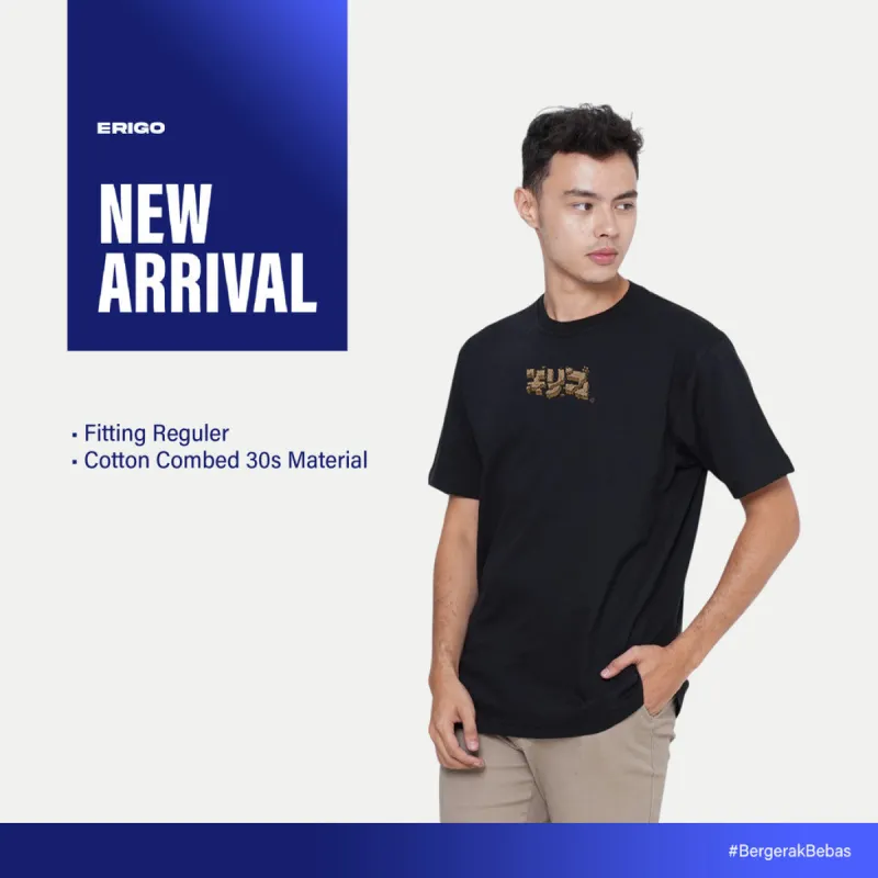 Erigo T-Shirt Graphic Aksara Black Unisex sold by Erigo