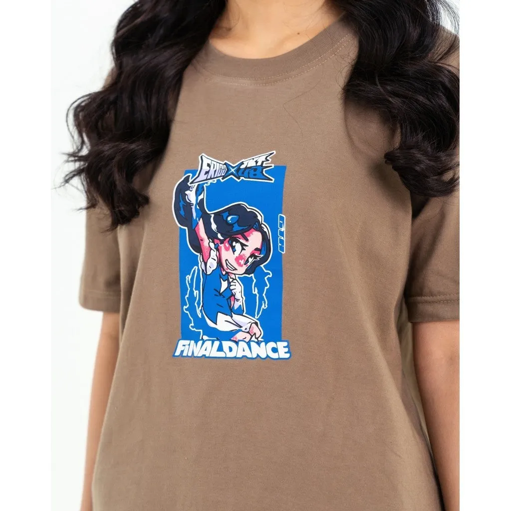 Erigo T-shirt Oversize Gita Final Dance Khaki - Kaos Oversize Unisex sold by Erigo product image thumbnail 5