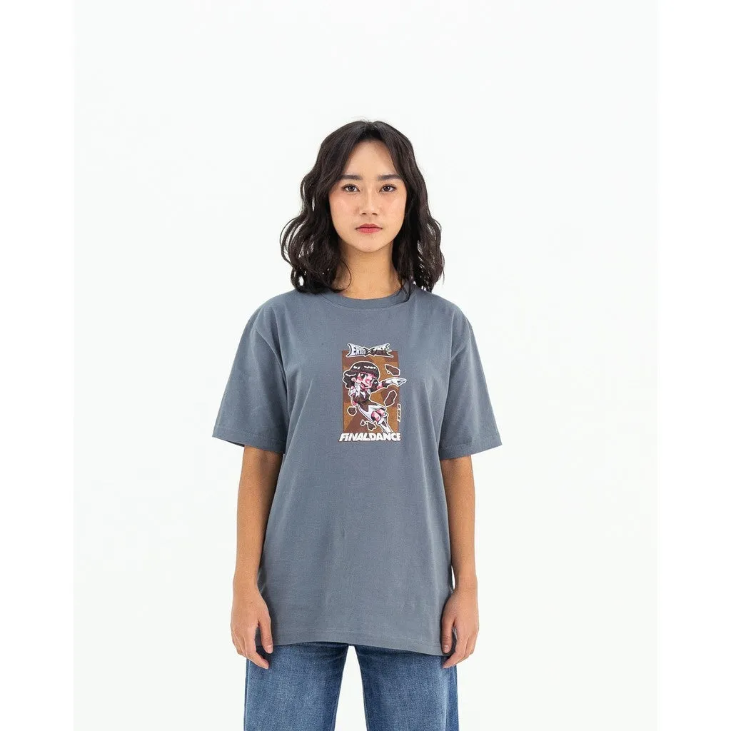 Erigo T-shirt Oversize Freya Final Dance Grey - Kaos Oversize Unisex sold by Erigo product image thumbnail 2