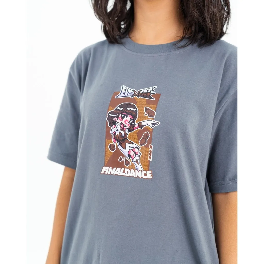 Erigo T-shirt Oversize Freya Final Dance Grey - Kaos Oversize Unisex sold by Erigo product image thumbnail 5