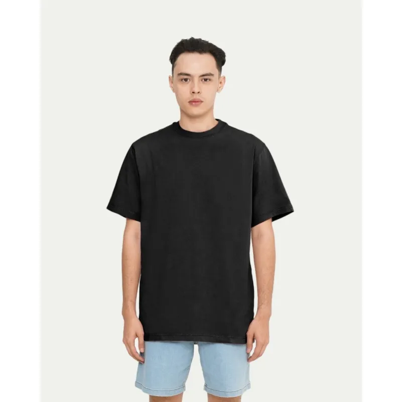 Erigo T-Shirt Basic Regular Black - Kaos Polos Unisex sold by Erigo