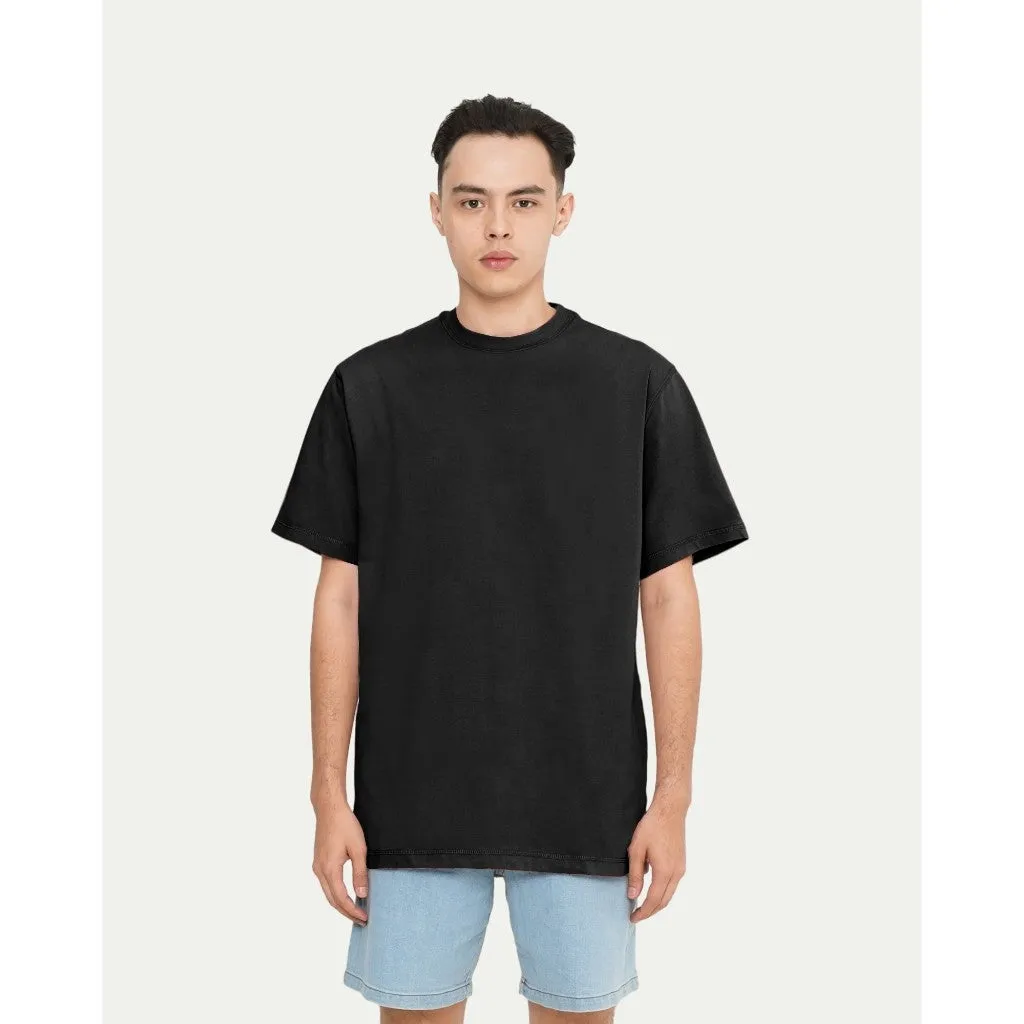 Erigo T-Shirt Basic Regular Black - Kaos Polos Unisex sold by Erigo