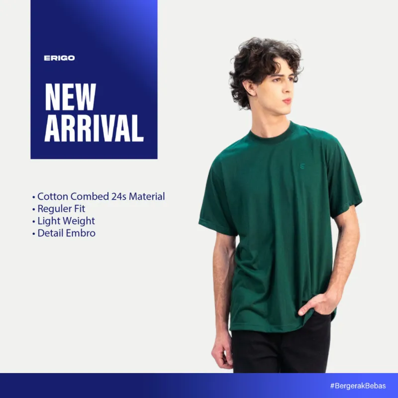 Erigo T-Shirt Embro Varen Emerald - Kaos Unisex sold by Erigo