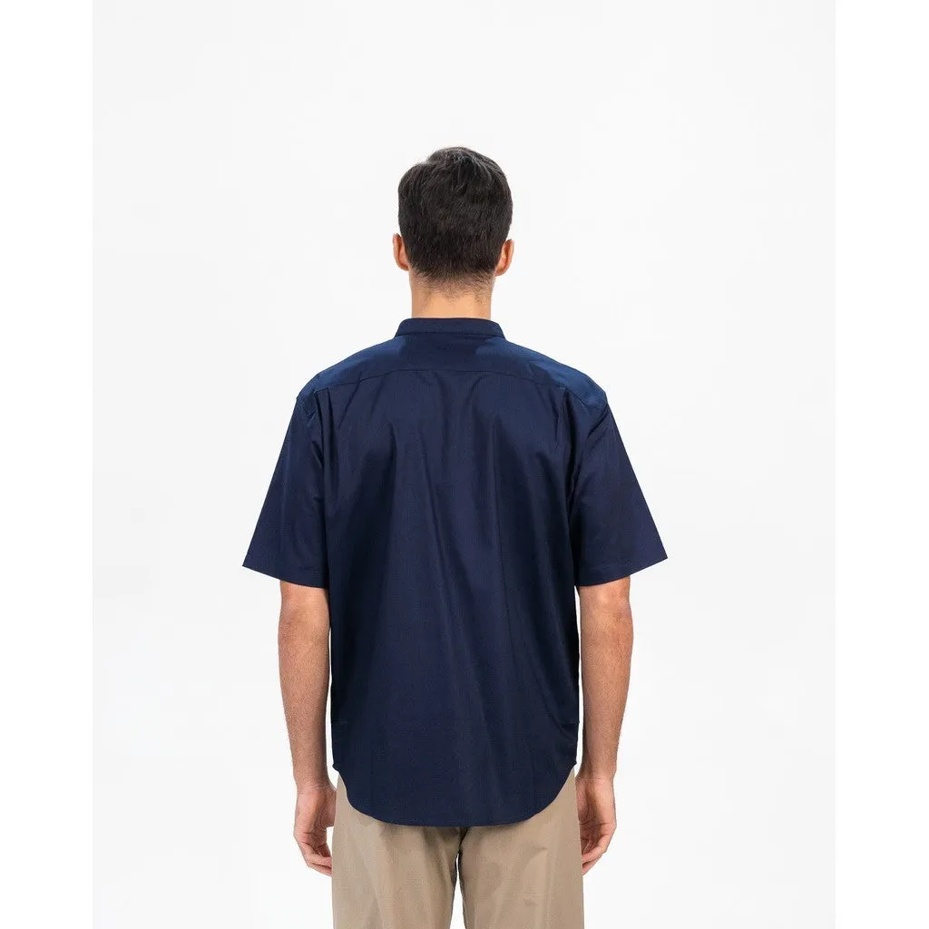 Erigo Shanghai Short Sleeve Basic Faheel Navy - Kemeja Koko Lengan Pendek Unisex sold by Erigo product image thumbnail 3