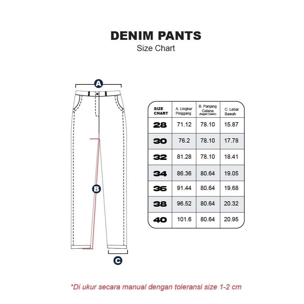 Erigo Denim Pants Efrain Medium Bule Whisker - Celana Panjang Denim Unisex sold by Erigo product image thumbnail 5