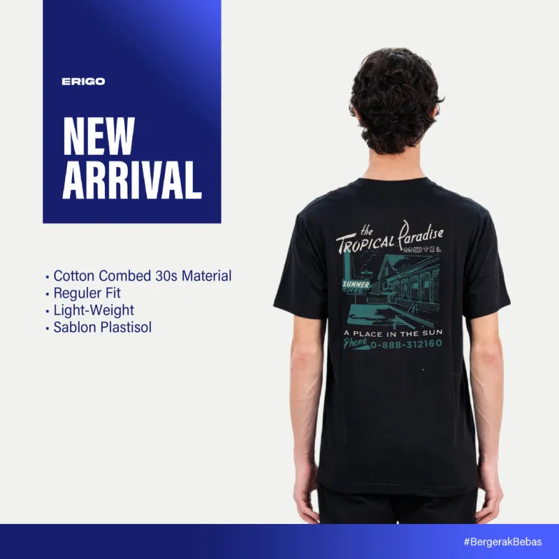 Erigo T-Shirt Slater Black - Kaos Unisex sold by Erigo