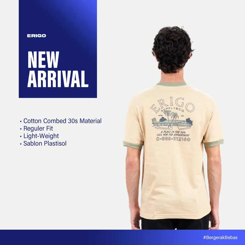 Erigo T-Shirt Ring Tee Waren Cream - Kaos Unisex sold by Erigo