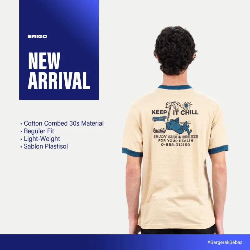 Erigo T-Shirt Ring Tee Windell Cream - Kaos Unisex sold by Erigo