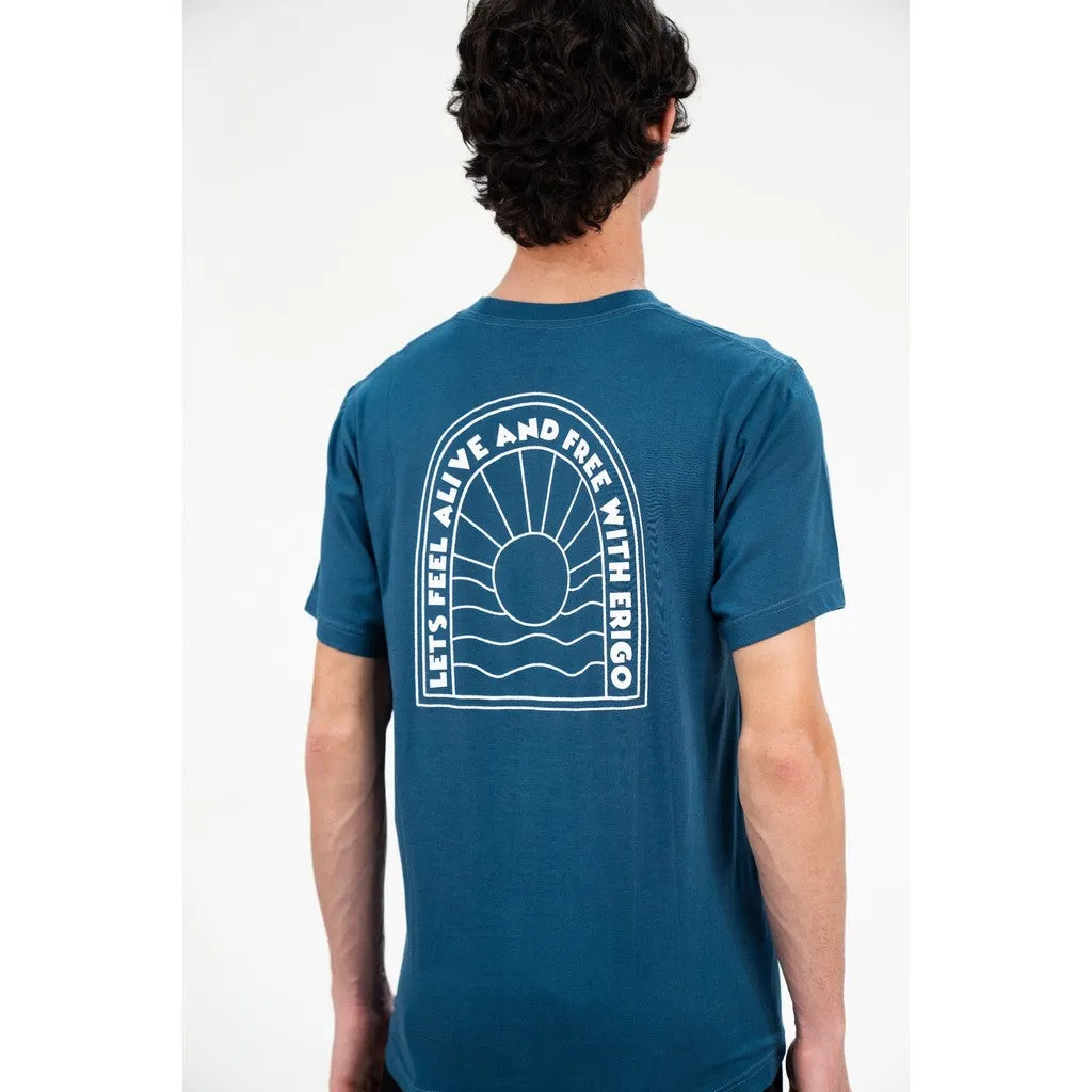 Erigo T-Shirt Wismon Light Blue - Kaos Unisex sold by Erigo product image thumbnail 4