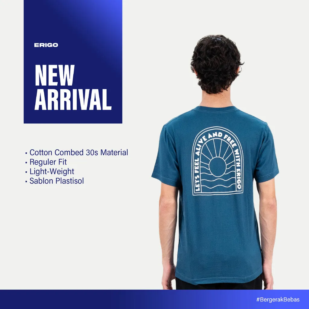 Erigo T-Shirt Wismon Light Blue - Kaos Unisex sold by Erigo