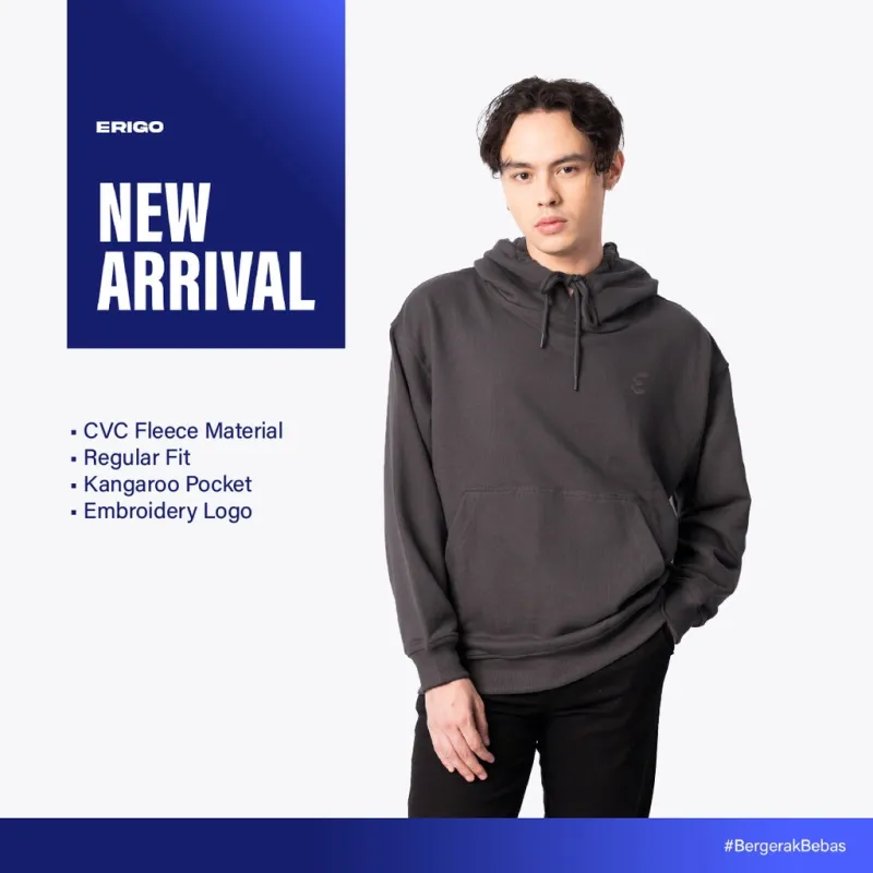 Erigo Hoodie Embro Nerender Asphalt - Jaket Hoodie Unisex sold by Erigo