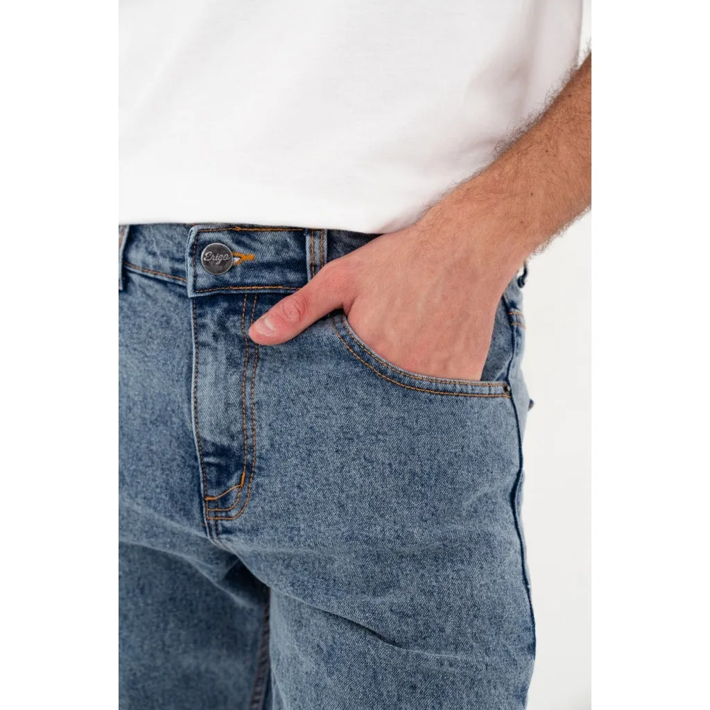Erigo Denim Pants Efron Medium Blue Sand Wash - Celana Panjang Denim Unisex sold by Erigo product image thumbnail 5