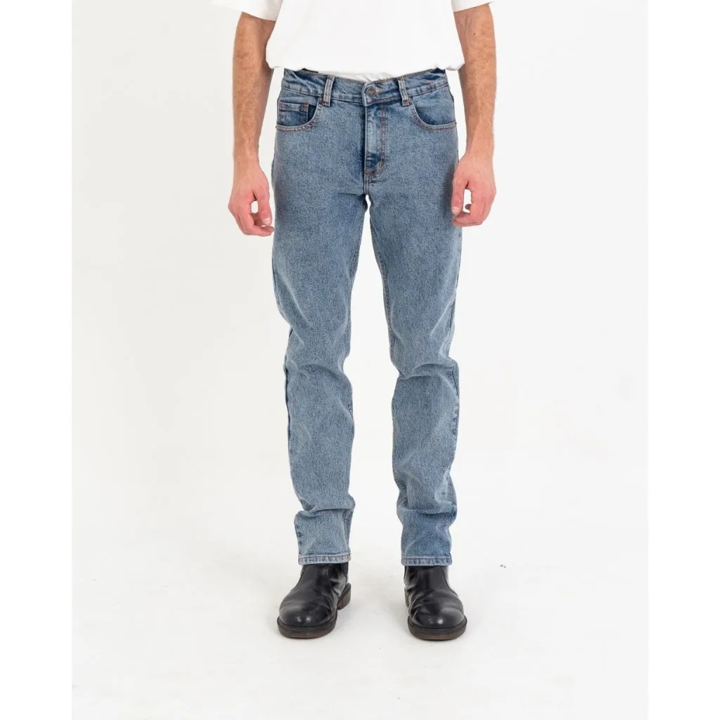 Erigo Denim Pants Efron Medium Blue Sand Wash - Celana Panjang Denim Unisex sold by Erigo product image thumbnail 2
