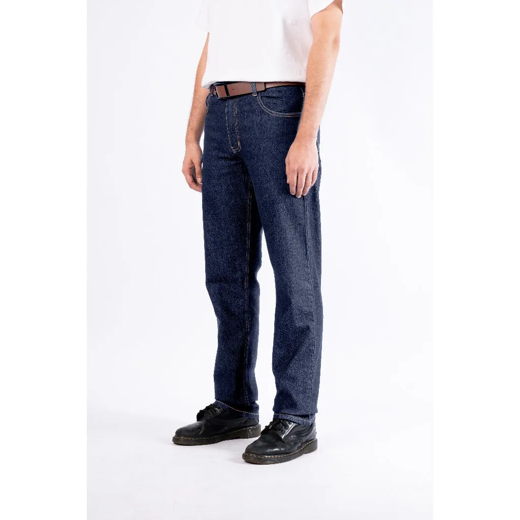 Erigo Denim Pants Edvard Dark Blue Sand Wash - Celana Panjang Denim Unisex sold by Erigo product image thumbnail 3