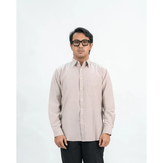 Erigo Basic Long Sleeve Shirt Blose Cream - Kemeja Lengan Panjang Oxford Unisex sold by Erigo product image thumbnail 2