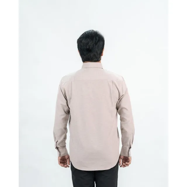 Erigo Basic Long Sleeve Shirt Blose Cream - Kemeja Lengan Panjang Oxford Unisex sold by Erigo product image thumbnail 3