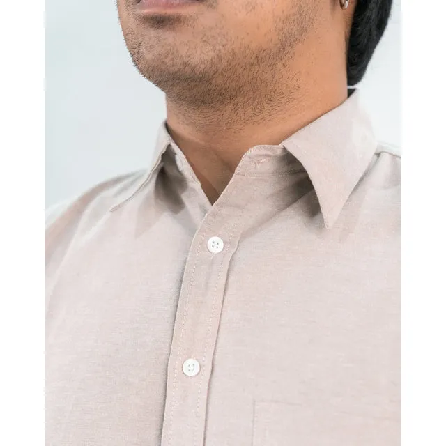 Erigo Basic Long Sleeve Shirt Blose Cream - Kemeja Lengan Panjang Oxford Unisex sold by Erigo product image thumbnail 4