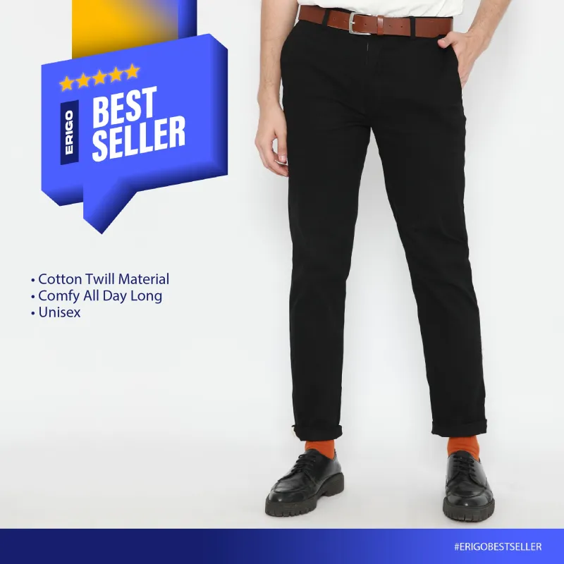 Erigo Chino Pants Sirius Black Unisex (Copy) sold by Erigo